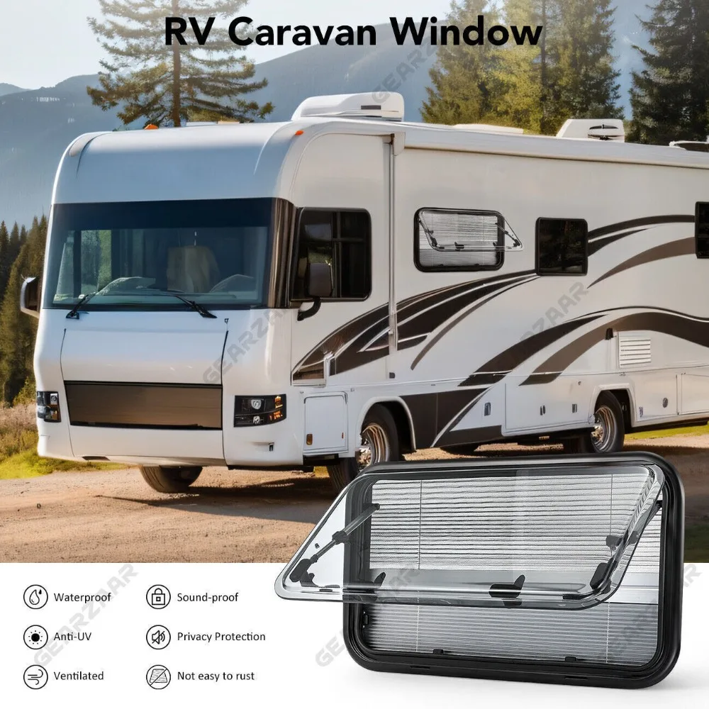 700*400mm Camper Cassette Hinged Window Flynet Screen for Van, Caravan, Horsebox