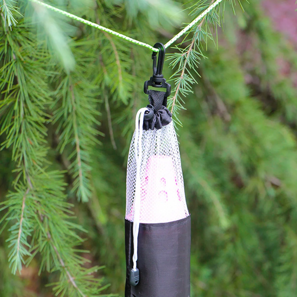 

6Pcs Tent Warning Lamp Caps Pe Mini Outdoor Camping Lanterns Camp Nail Protector Rainproof Night Light 7 Colors