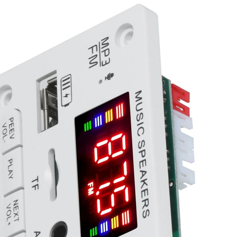 12V Bluetooth 5.0 MP3 ถอดรหัสโมดูลไร้สาย USB MP3 เครื่องเล่นช่องเสียบการ์ด TF USB FM พร้อมไมโครโฟน