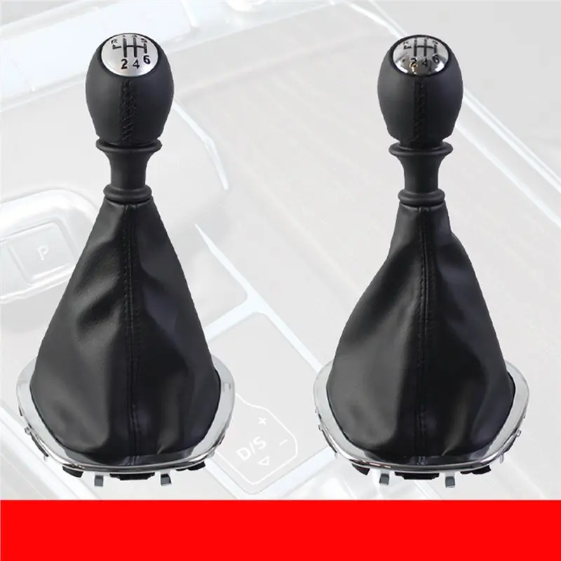 AASS-PU Leather Gear Shift Knob Cover For Renault TRAFIC 3III VIVAR0 2014-2023 Black Car Interior Accessories