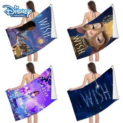 Ręcznik plażowy Disney Wish Girls Cartoon Kawaii letnie ręczniki łazienka z wanną ręcznik Cosplay ręczniki kąpielowe Anime ubrania kąpielowe szybkoschnący