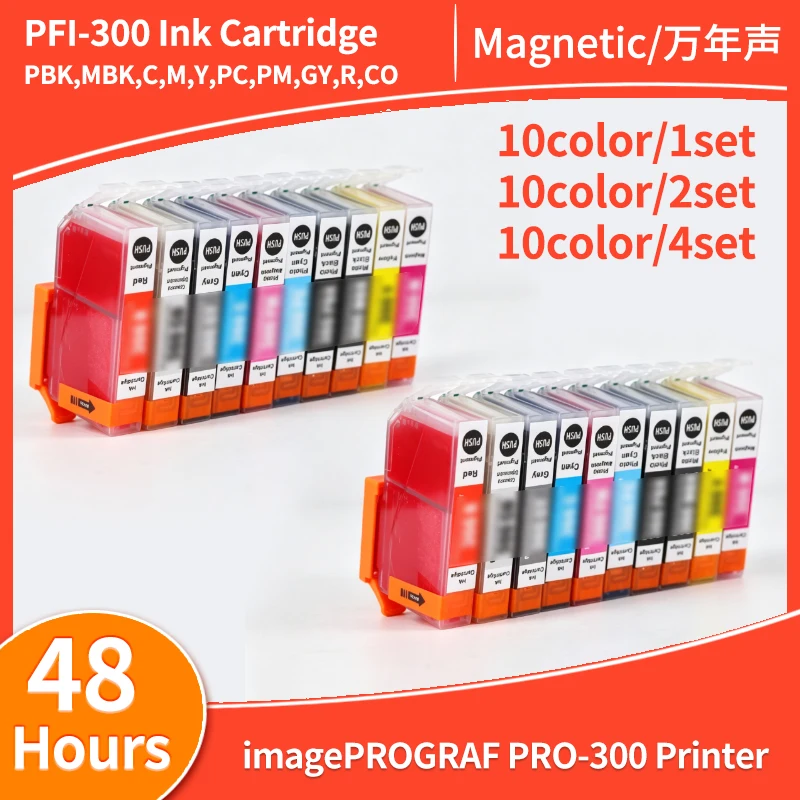 10-colores-1-juego-de-cartuchos-de-tinta-compatibles-de-primera-calidad-pfi-300-pfi300-pfi-300-para-impresora-canon-imageprograf-pro-300-pro-300