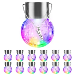 LED Hanging Solar Lights Outdoor Waterproof LED Landscape Lighting with Handle Clipfor Garden Yard Patio Fence Tree Decor lights