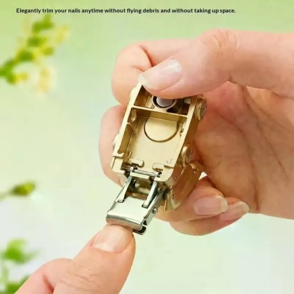 Stainless Steel Car Shape Nail Clipper Foldable Mini Size Keychain Fingernail Clipper Sharp Nail Cutter Portable