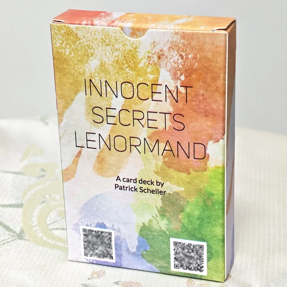 36 Pcs Cards Innocent Secrets Lenormand 9*6cm Soft and Gentle Coloring Created with Delicate and Flowing Nature of Watercolors