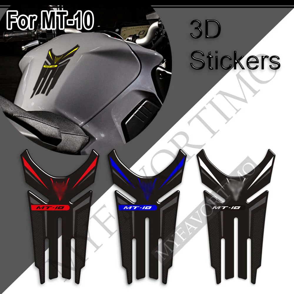 Moto pour Yamaha trucs MT-10 10 SP FZ10 FZ Précieux Pad Gaz Précieux Poignées Côté 3D Autocollants Genou Poignées Protecteurs Decal Kit mt10