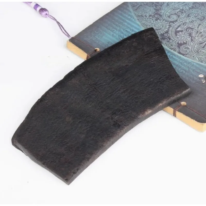 1pc Natural Black Buffalo Horn Blank Material DIY Tool 145*80*6mm