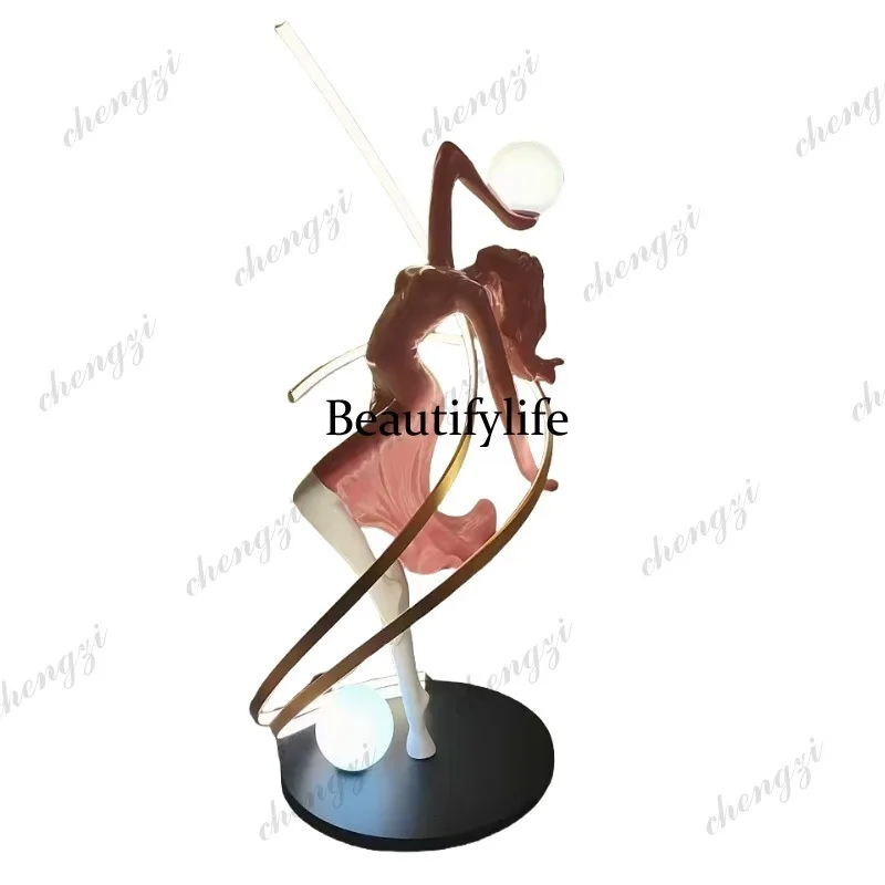 A74 Home Decoration Atmosphere Goddess Minimalist Sofa Living Room Floor Lamp Bedroom Study Floor Lamp
