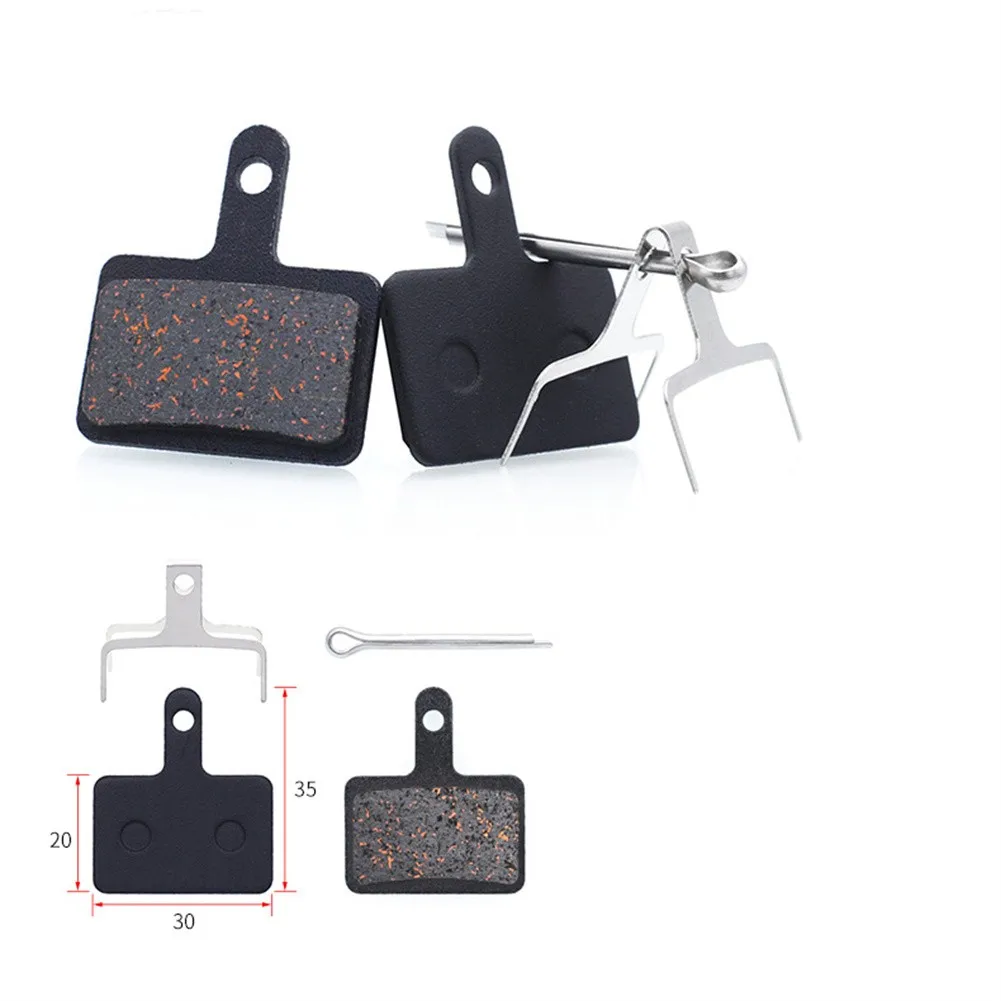 1 Pair Bicycle E-Scooter Metal+Resin Sintered Disc Brake Pads For SHIMAN0/M355/M515 35mmx30mm/Cycling Bicycle Brake Parts