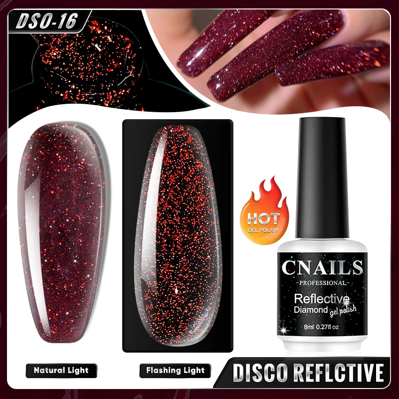 

DEROI Flash Shine Gel Nail Polish for Nail Art UV LED 8ml Rubber Base Coat Gel Soak Off Lacquer Varnish Nail Supplies Ongle