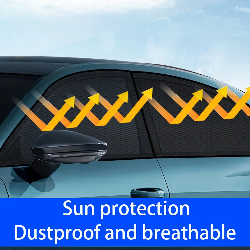 Car window screen door cover anti-ultraviolet sunshade mesh sun visor car window sunshade auto parts Side Window Sunshades