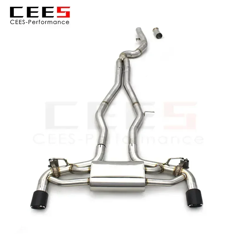 CEES Catback Exhaust for Toyota Supra A90 3.0T 2020-2023 High Performance Stainless Steel Plating Gold Exhaust Pipe Muffler