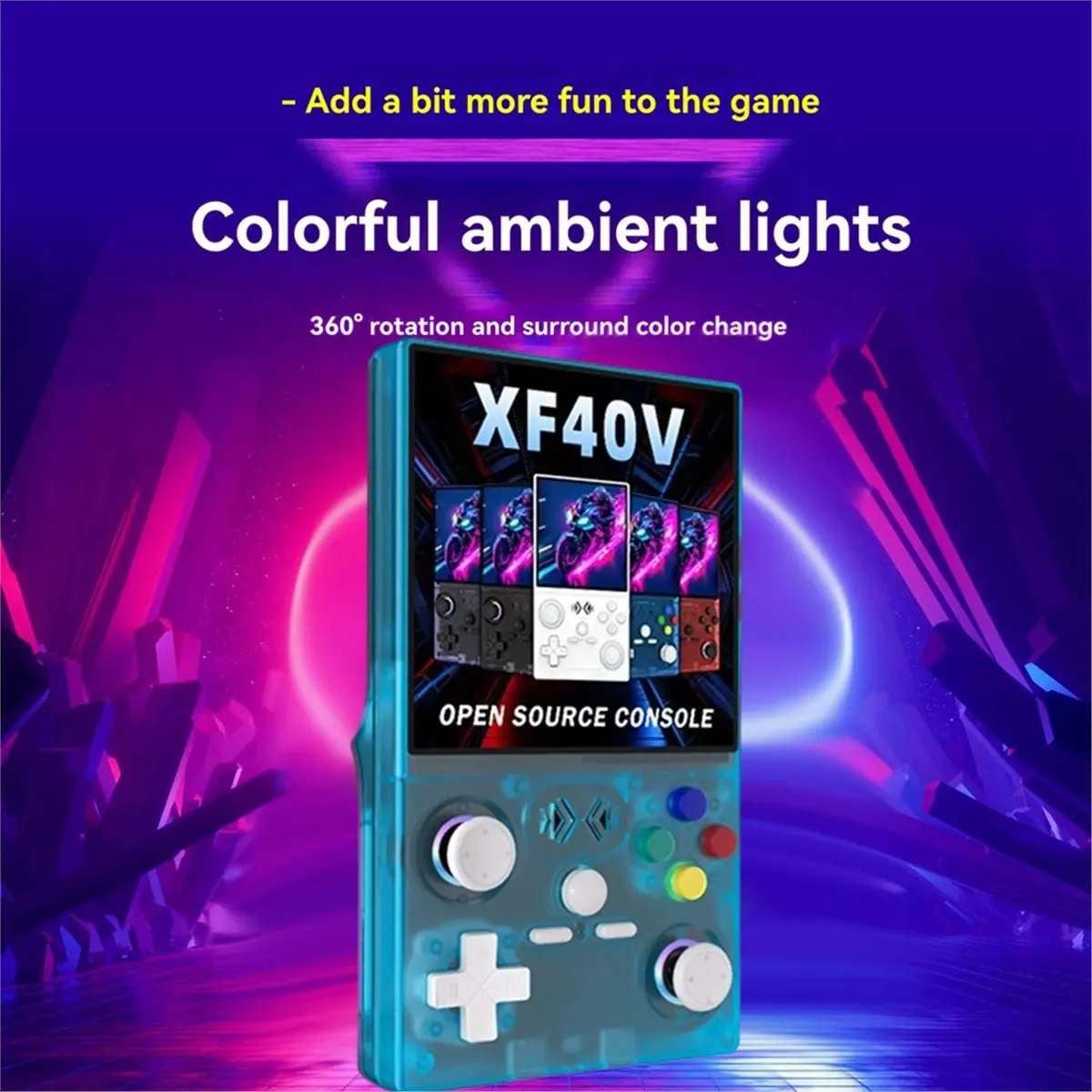 A86G NEW XF40V Retro Handheld Game Console 4.0Inch IPS Screen WiFi Retro Gaming Console Linux System Pocket 128G view 5