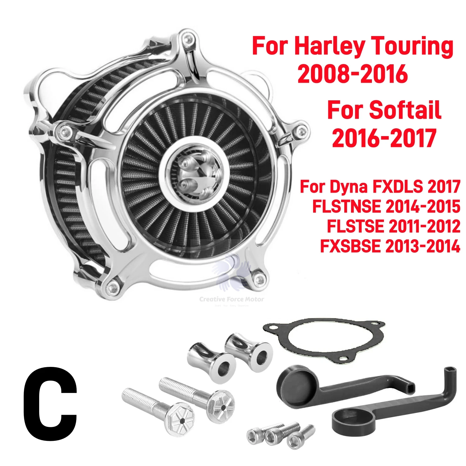 Luchtreiniger motorfiets inlaatluchtfilterhoes voor harley davidson sportster 1200 883 touring street bob Softail Fat Boy heritage road king Dyna Low Rider S FXDLS FLSTNSE FXSB motorfiets accessoires