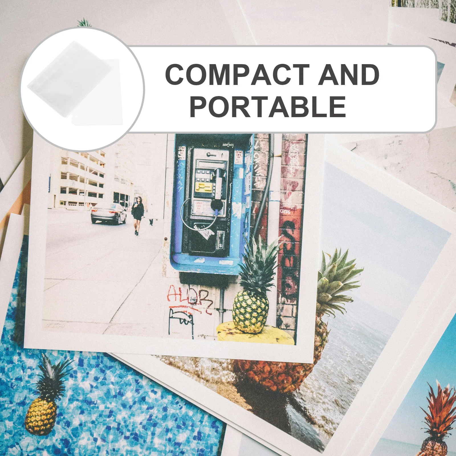 52Pcs Scrapbook Refill Pages 14x12.5cm Clear Page Protectors Dual Dividers PVC Photo Album Inserts Organizer Binder