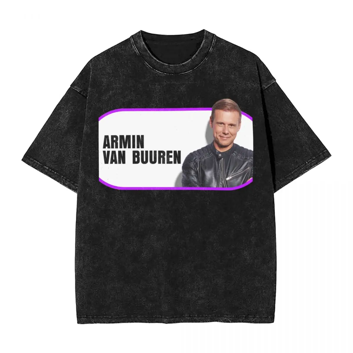 Oversized Washed T-Shirt Armin Van Buuren Cotton T-Shirts Dance Department Trending Tshirt for Male Beach Y2K Funny Print Tees