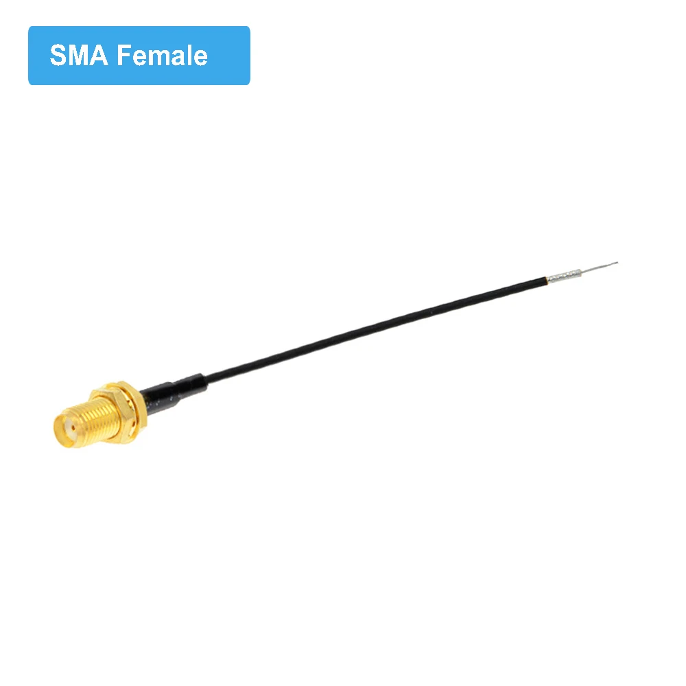 100pcs Single End SMA Male / Female to PCB Solder RF1.13 Cable Pigtail for WIFI GPS GPRS Wire Connector Open End SMA Cable