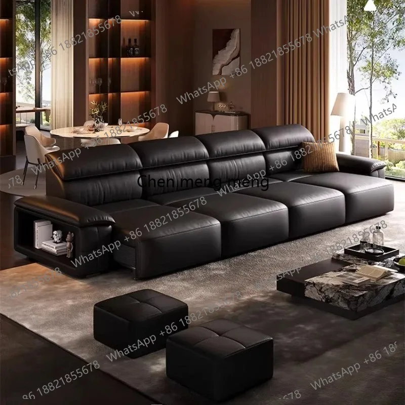 

Luxury genuine leather electric function sofa bed living room sofas Convertible sofa sectional couch Armchair home furniture