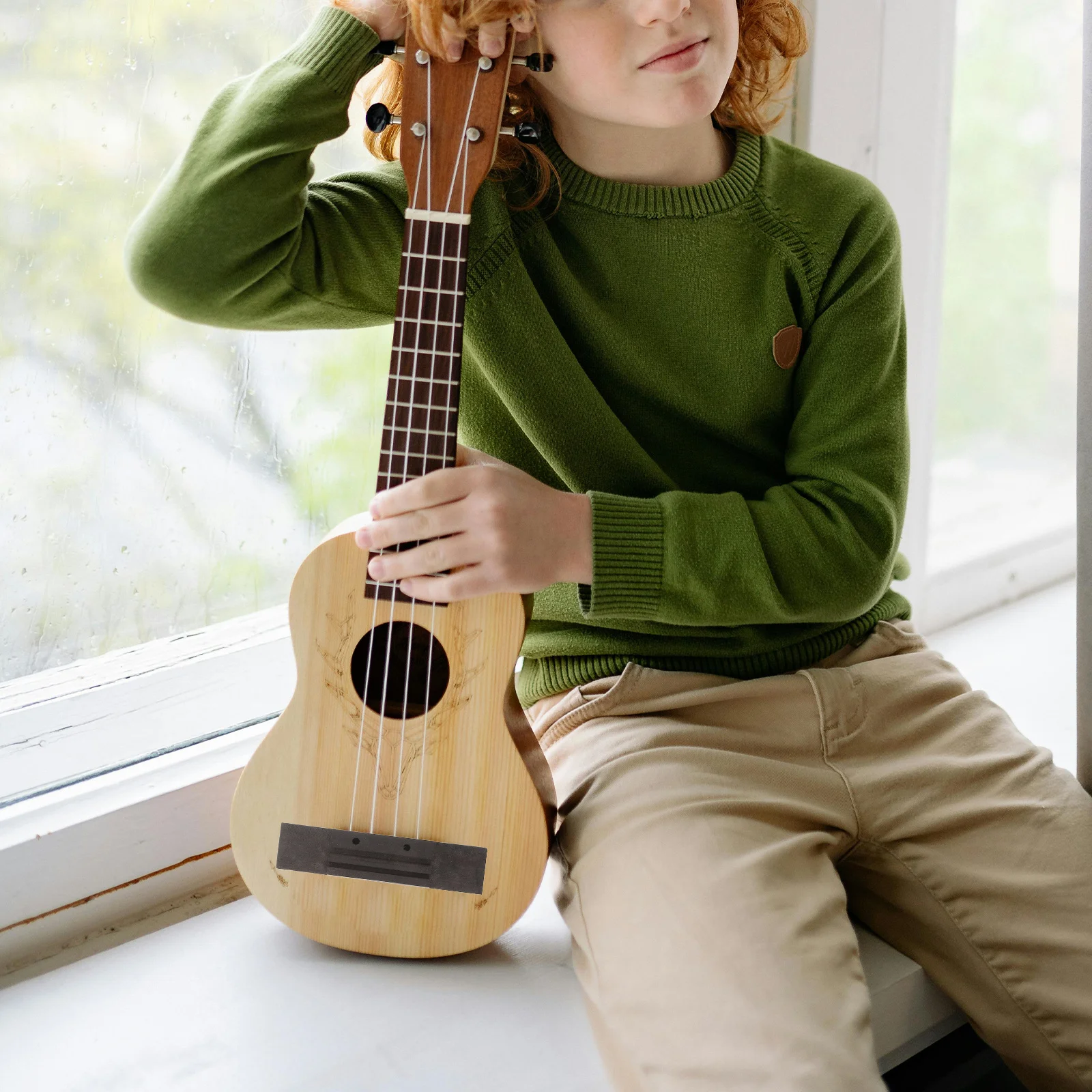 

High Quality Wood Ukulele Bridge Easy Installation Improve Tone Useful Replacement Part for Ukulele Accessories