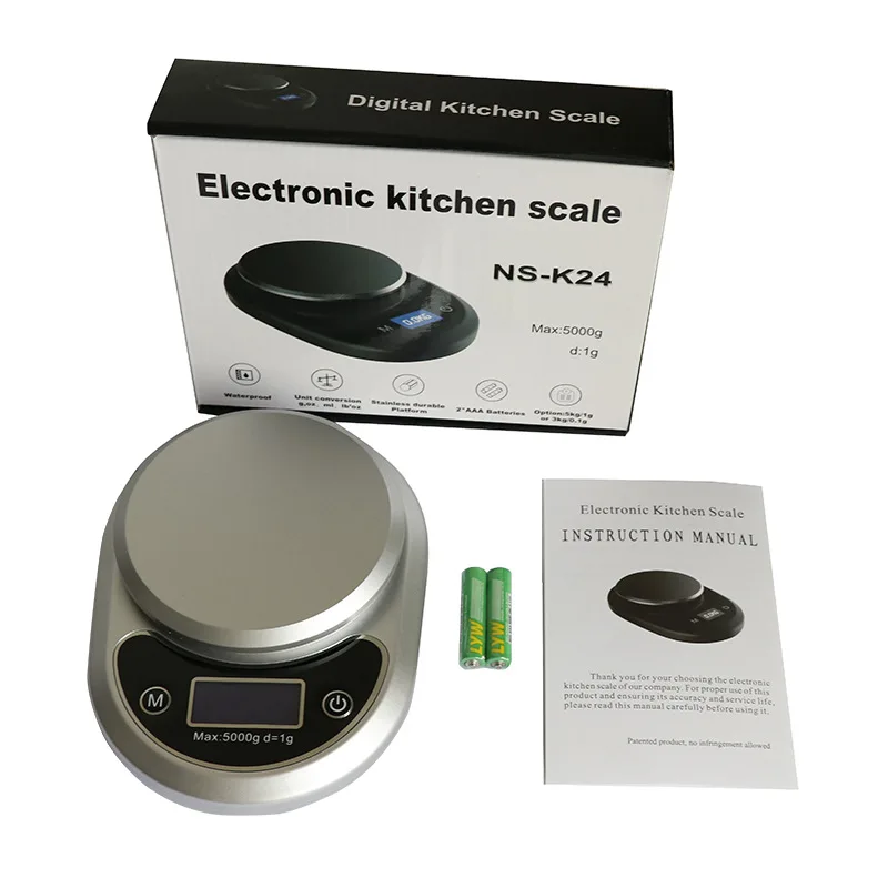 Kitchen electronic scale 5kg food scale mini portable baking scale