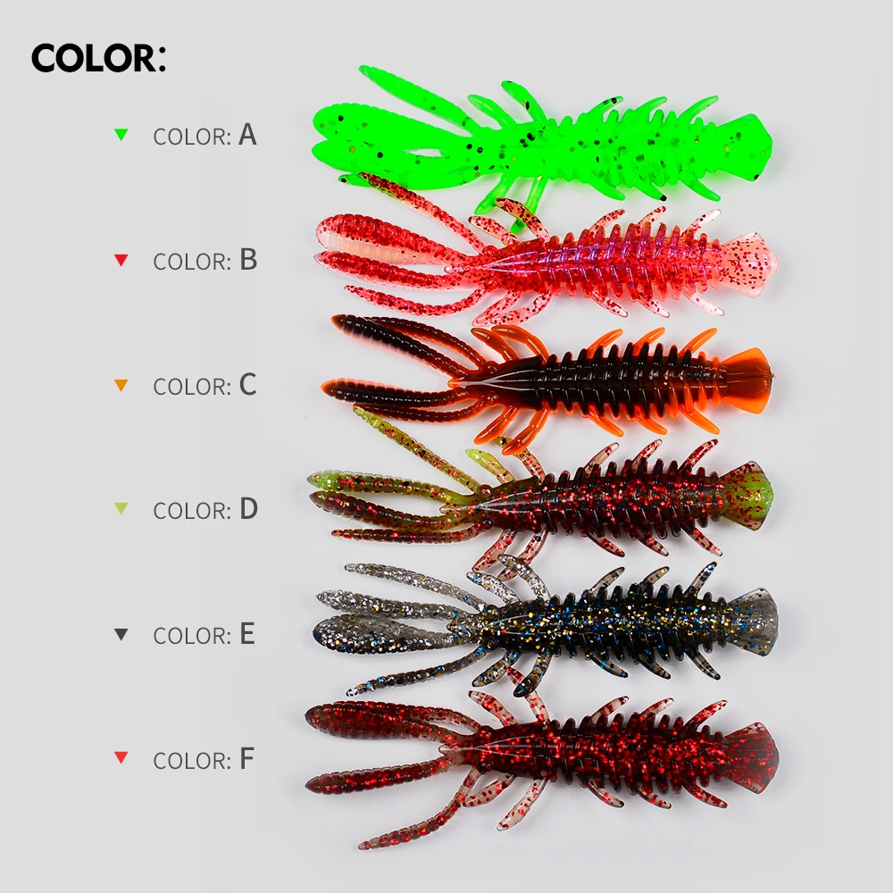 10pcs/lot Bionic Soft Lures for Sea Fishing -65mm- floating/sinking Swimbait Wobblers Artificial Tackle with Realistic Movement