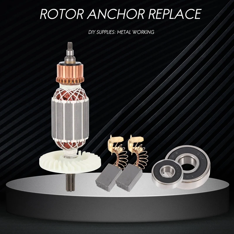 220V Rotor Anchor Replace for Hitachi 360591E DH40MRY DH40M DH40MR DH40SR DH40FR Spline Shank Rotary Hammer