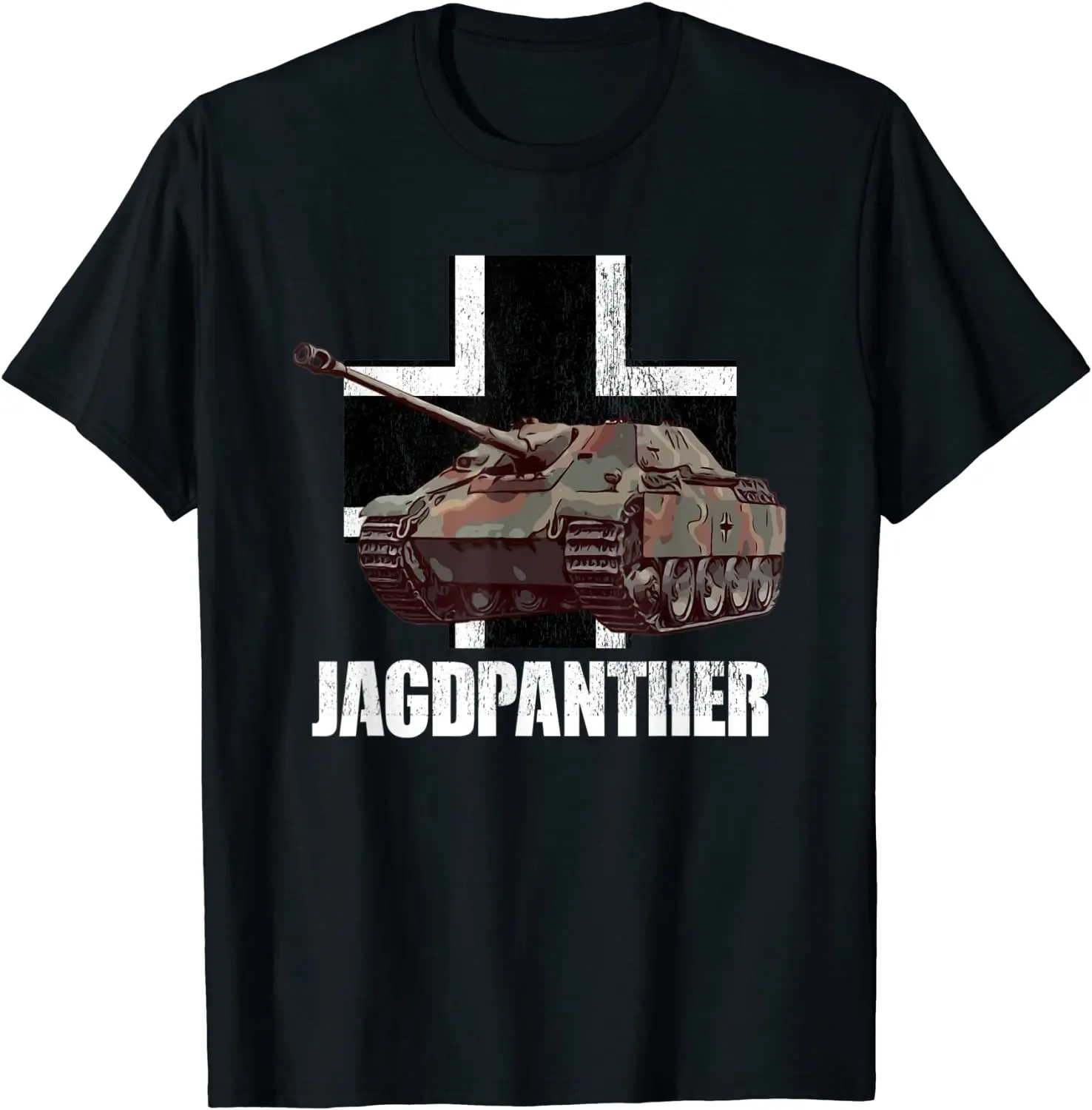 Camiseta de Manga Corta para Hombre, Estilo Casual, 100% Algodón, Cuello Redondo, Diseño Jagdpanther/Alemano, 2026, Ropa Urbana