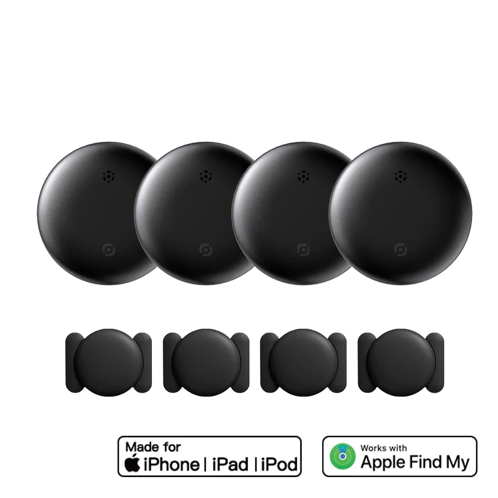 

2/4 упаковки GPS-трекера, сильное магнитное отслеживание автомобиля, работающее с Apple Find My, устройство позиционирования против потери, автомобильный локатор