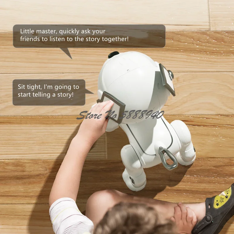Puzzle Early Education Remote Control Robot Dog Stunt Performance Touch Sensing Intelligent Program Sing And Dance RC Robot Dog