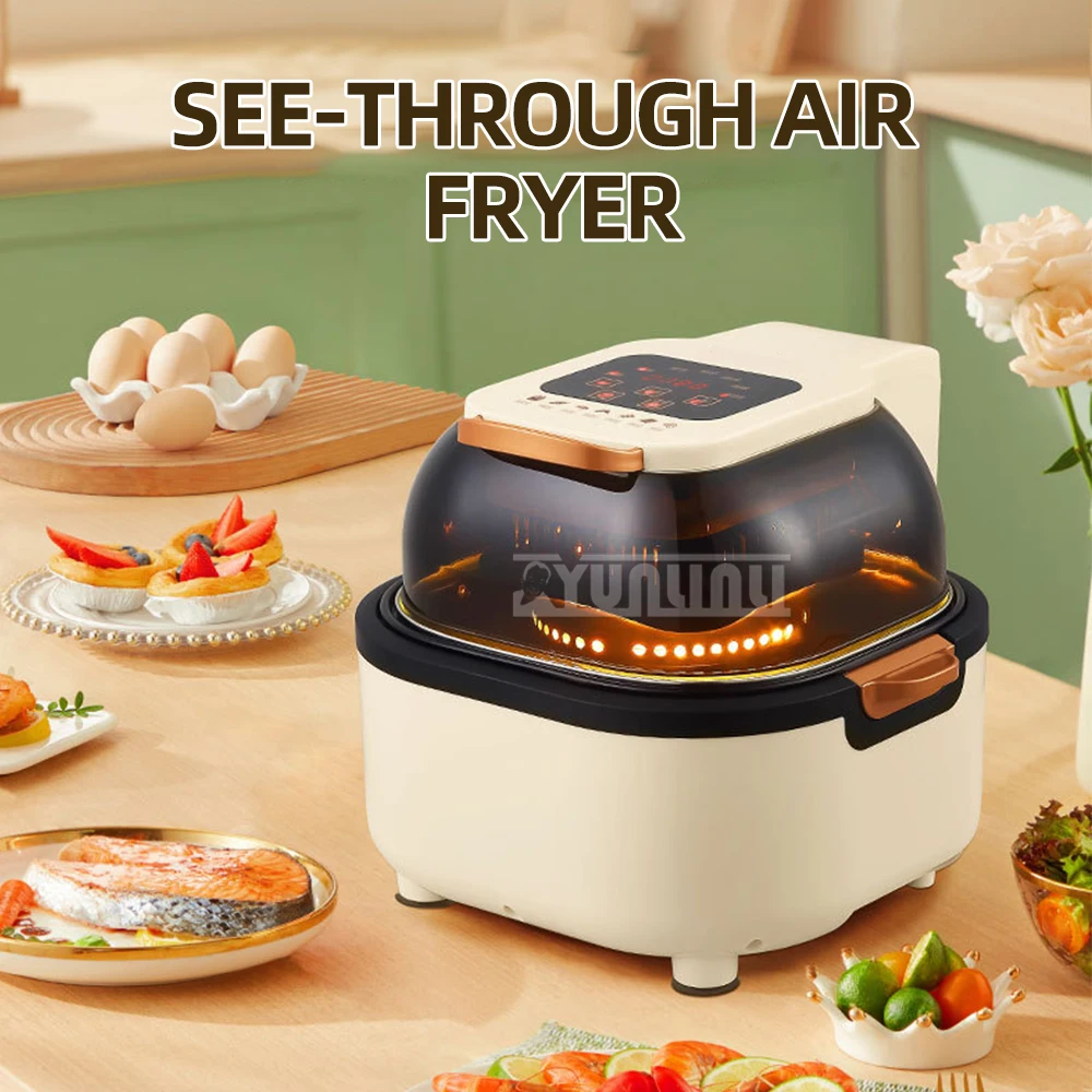 

6L Large Capacity Deep Fryer Household Air Fryer Intelligent Integrated Frying Oven Pan Freidora De Aire