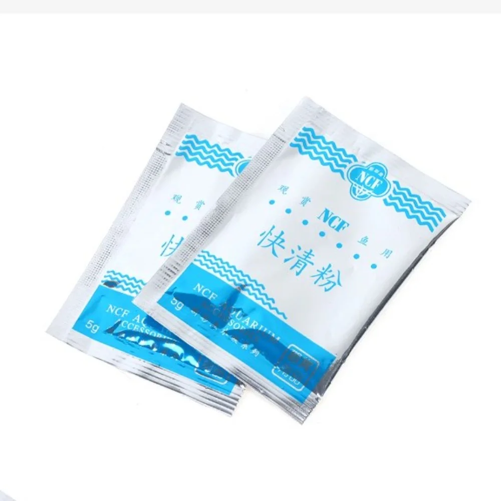 5Pack/Box Aquarium Water Magic Purifying Powder Eco-aquarium Fast Water Cleaning Fish Tank Purifier Aquarium Accessories