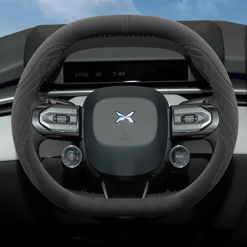 جلد الغزال غطاء عجلة توجيه سيارة ل Xpeng P7 G6 G9 2022 2023 2024 2025 2026 اكسسوارات #3