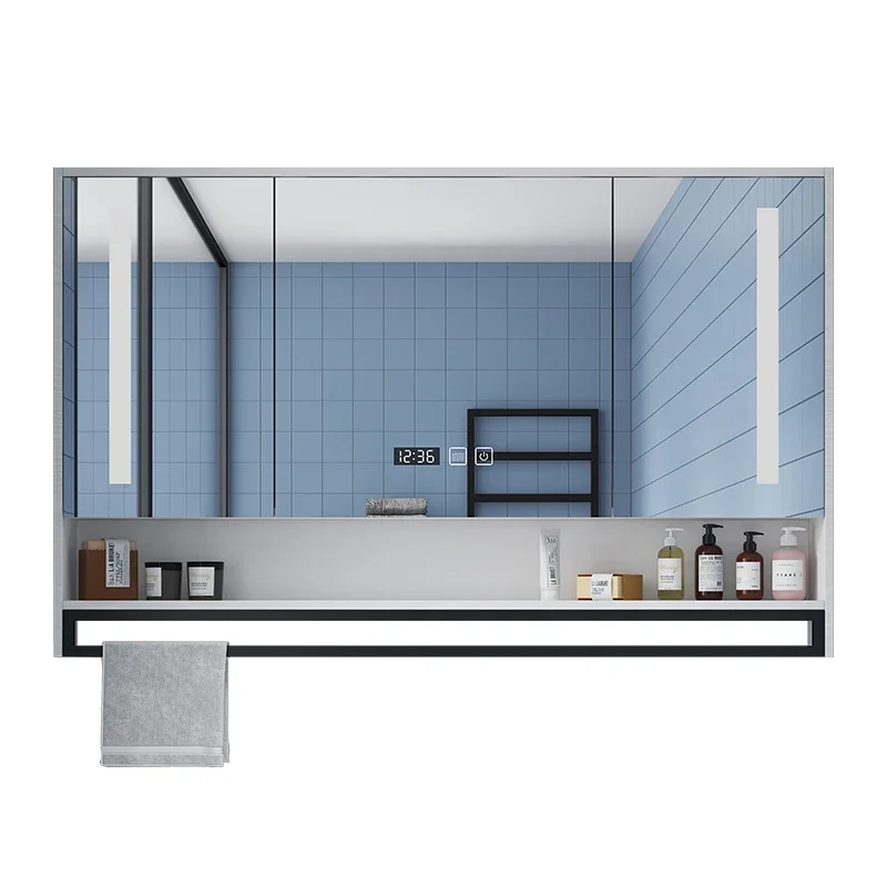 Nordic Defogging Bathroom Cabinets Intelligent Modern Designer Bathroom Cabinets Touch Home Furniture Compartiment HBMC