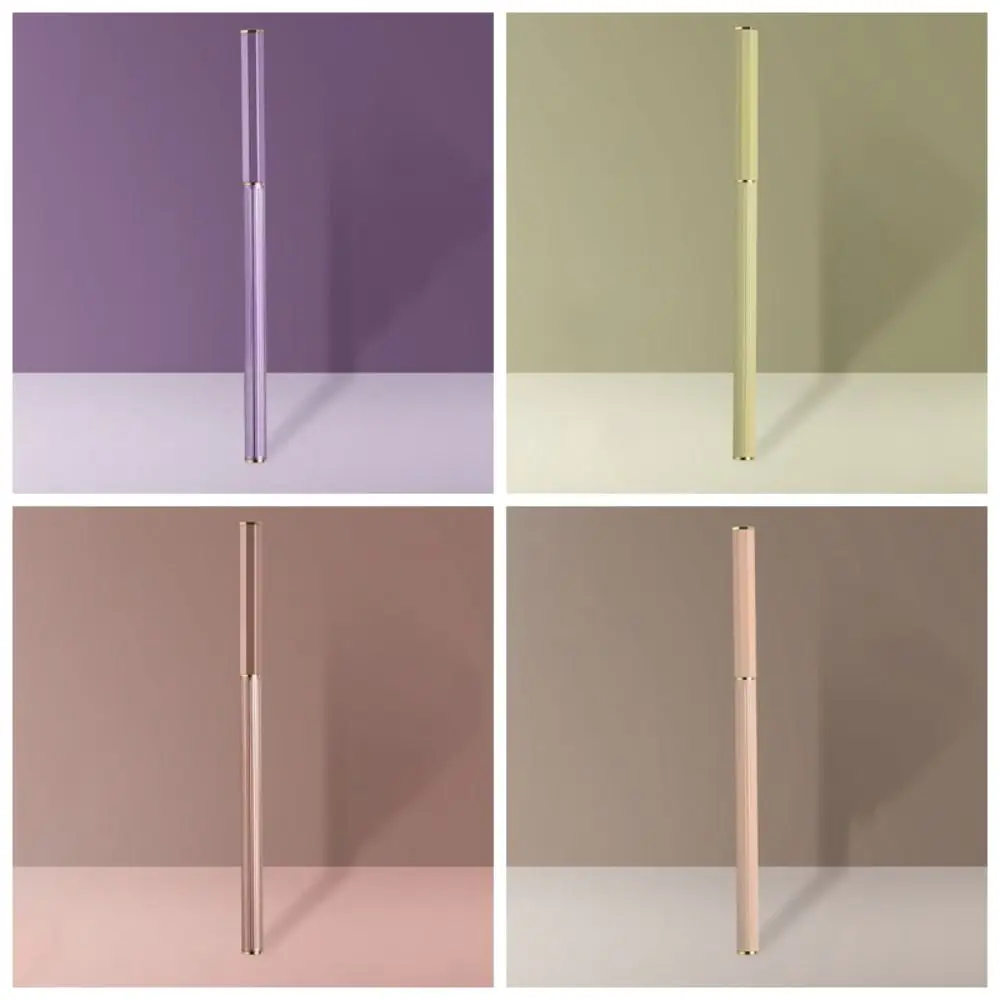 부드러운 Morandi 서예 브러쉬 금속 막대 족제비 머리 일반 스크립트 브러쉬 재사용 가능한 연습 서예 펜 형 브러쉬 쓰기