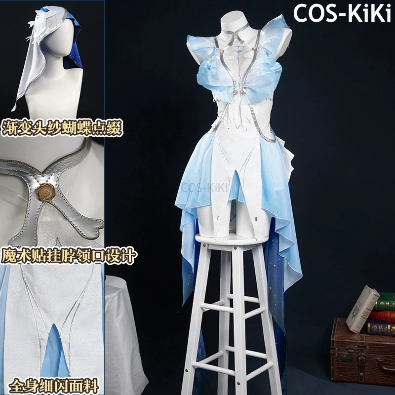 COS-KiKi Wuthering Waves The Shorekeeper Game Suit Sexy Dress Uniform Cosplay Costume Halloween Party Role Play Outfit Women