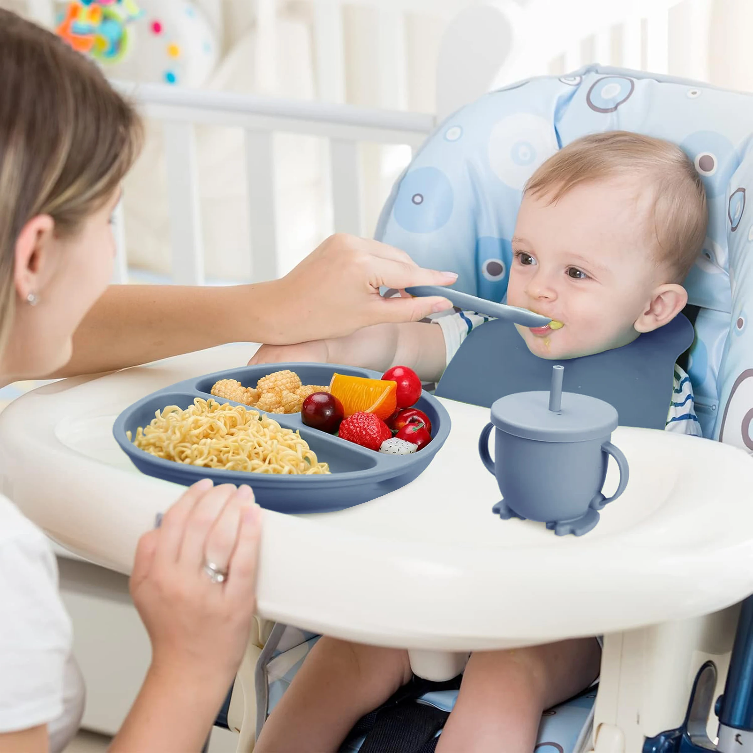 Juego de Vajilla de Silicona p - Baby Food Knife Set reseña y precio