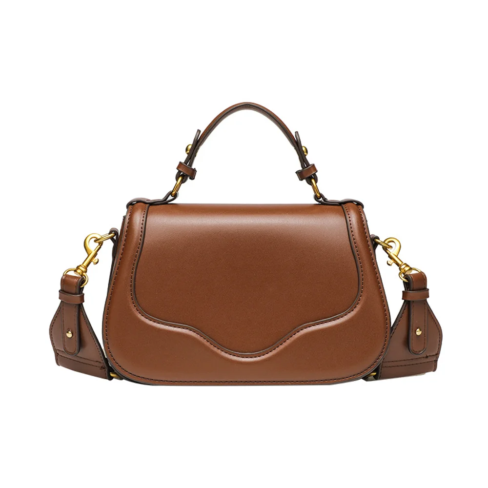 

2025 Простая новая модная пригородная сумка через плечо, откидная сумка через плечо, маленькая квадратная сумка