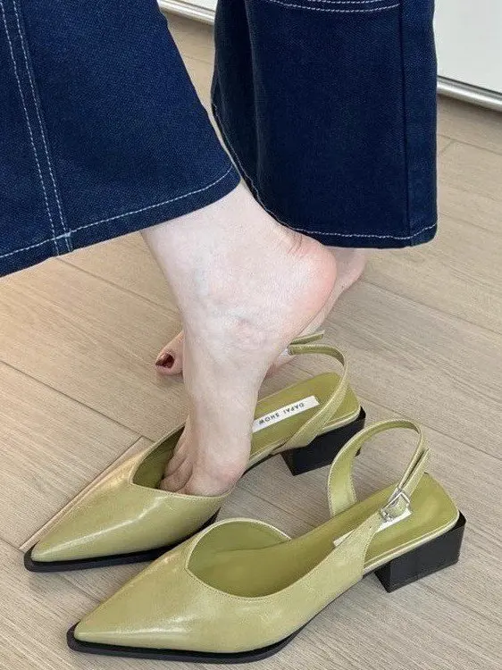 

Женские летние модные сандалии на толстом каблуке с ремешками и пряжками, низкие, без застежек, в корейском стиле, на подкладке из ПУ, плоская подошва