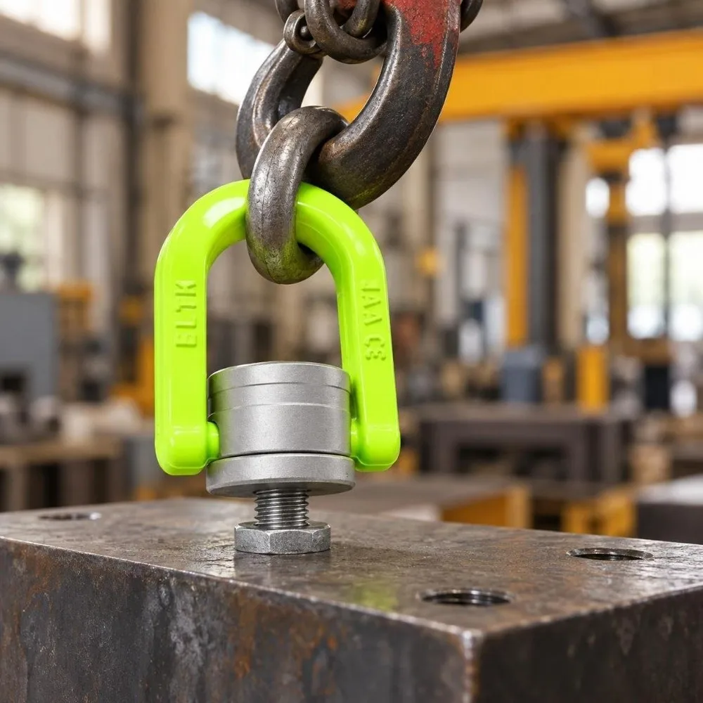 1pcs Alloy Steel Rotating Eye Bolt 4 Times Safety Factor 360 Degree Rotation Swivel Hoist Ring Heavy Duty Lifting Bolt