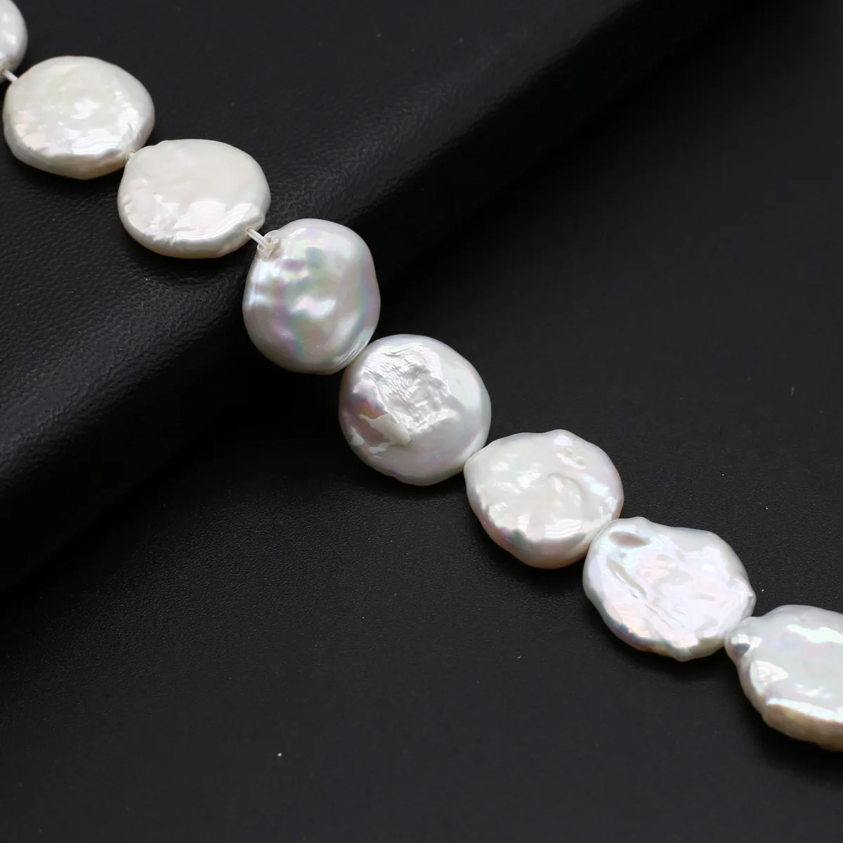Natural Freshwater Pearls Beaded Disc shape Loose Spacer Beads for Jewelry Making Diy Fashion Bracelet Necklace Accessories Gift