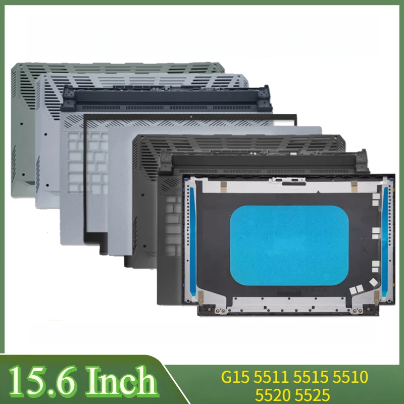 

15,6 "замена крышки для ноутбука G15 5511 5515 5520 5525 5510, задняя крышка ЖК-дисплея, передняя панель, петли, нижняя часть корпуса
