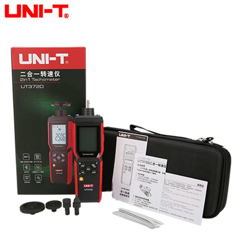 UNI-T UT372D Tachometer Laser Universal 2 in 1 Digital RPM Meter Contact & Non-contact Gauge Professional Rotational Speed Meter