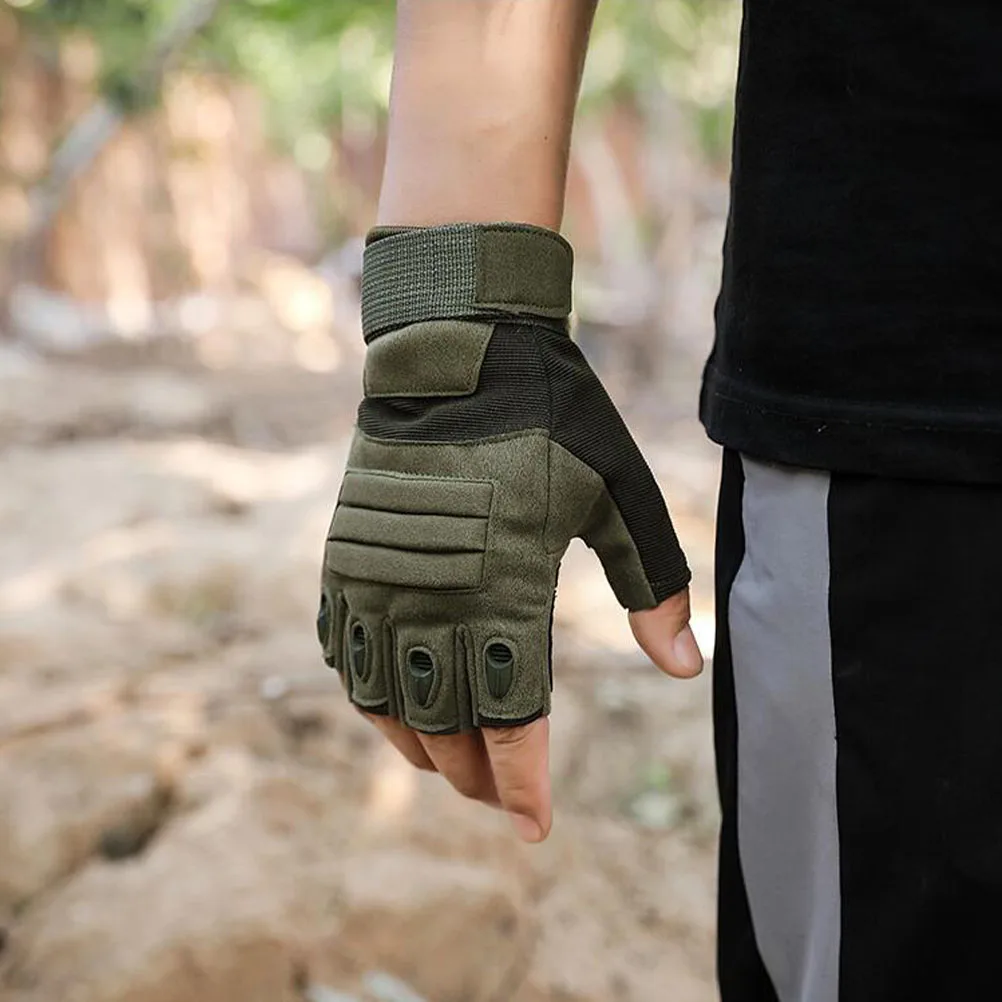 

Half Riding Grip Biking Gloves for Breathable Half-finger Hiking Practical Camping