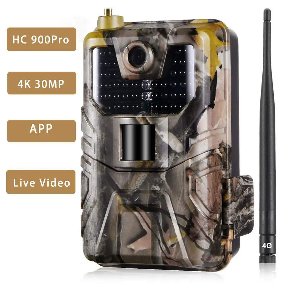 HC-900Pro 4Gトレイルカメラ 30MP 4K動画 Suntek HC900PRO 4K 30MP 4G Hunting Camera