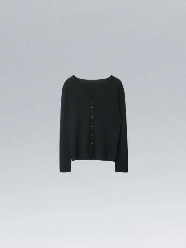 

Женский вязаный свитер DEDM•STUDIO из 100% шерсти, однотонный, с V-образным вырезом, на пуговицах, универсальный, для весны