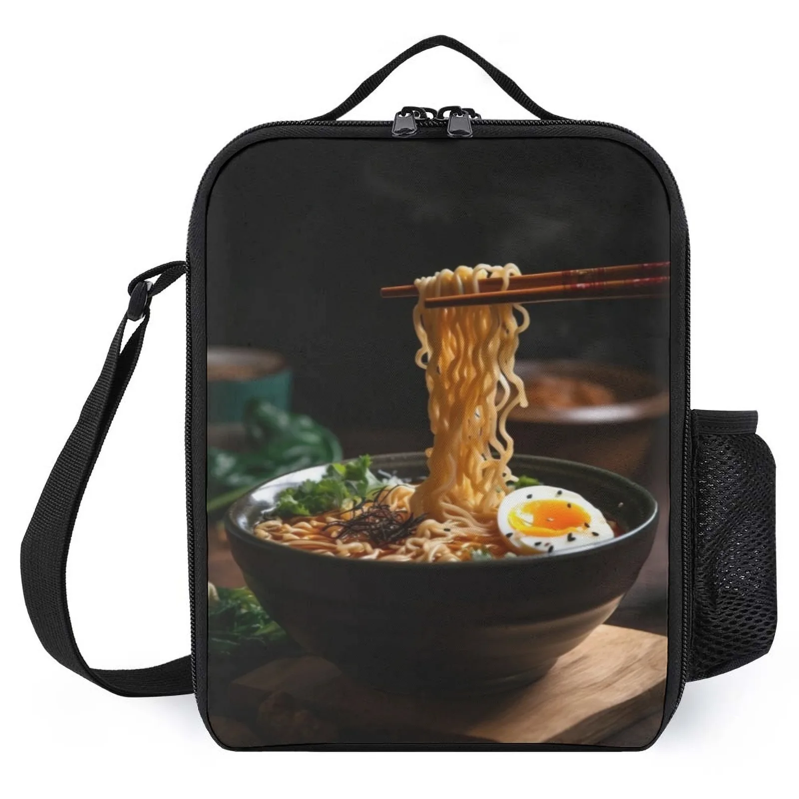 

Ramen Japan Food_3 Bolsa Printed Lunch Bag With Cooler Cold Bag Lunch Bag Insulation Lunch Box Bag
