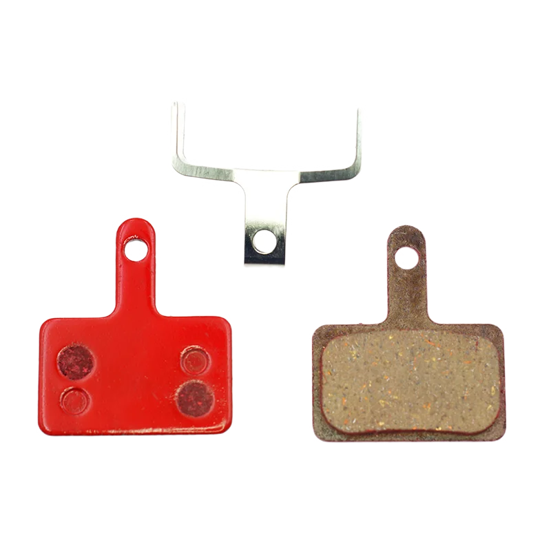 Bicycle Brake Pads For SHIMANO B01S M285 M375 M395 M486 M485 M475 M416 M446 M515 M445 M525 Caliper, 4 Pairs Red-Resin