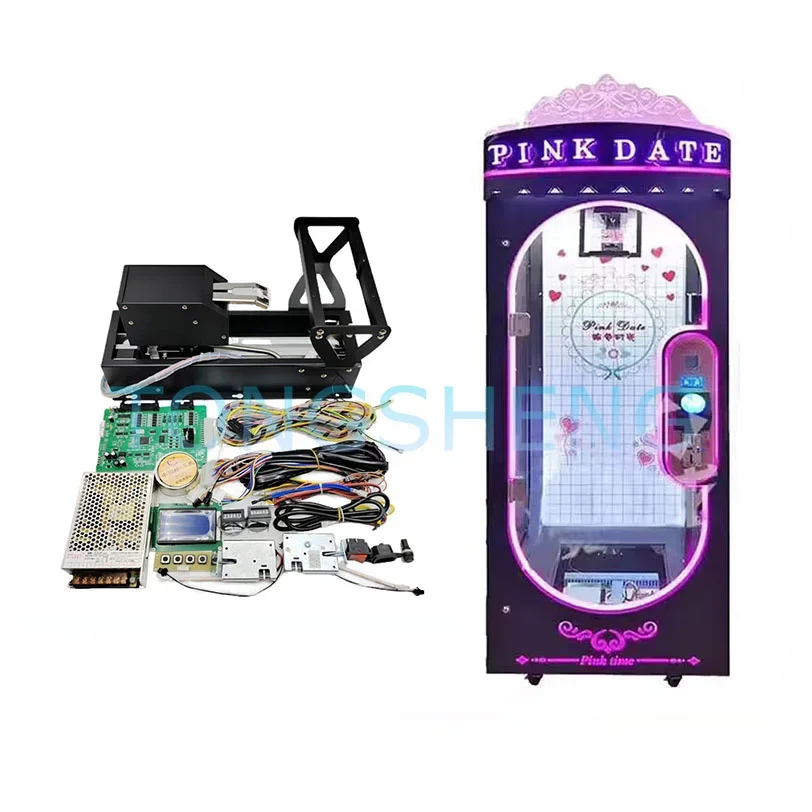 Pink Date Arcade Single Scissors Machine Motherboard Push Prize Toy Key Cutting Machine Kits