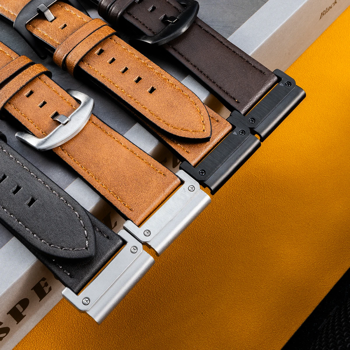 Quickfit 22mm 26mm Strap for Garmin Fenix 8 51mm 47mm Band for Tactix 7 Pro Instinct 2X 7X Enduro3 Leather Watchband Accessories
