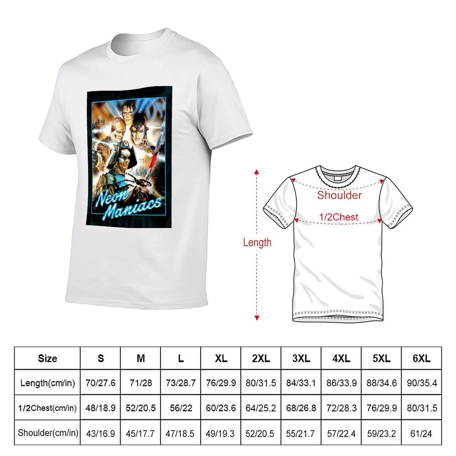 Neon Maniacs - Mutant Poster T-Shirt quick drying vintage anime shirt mens designer clothes